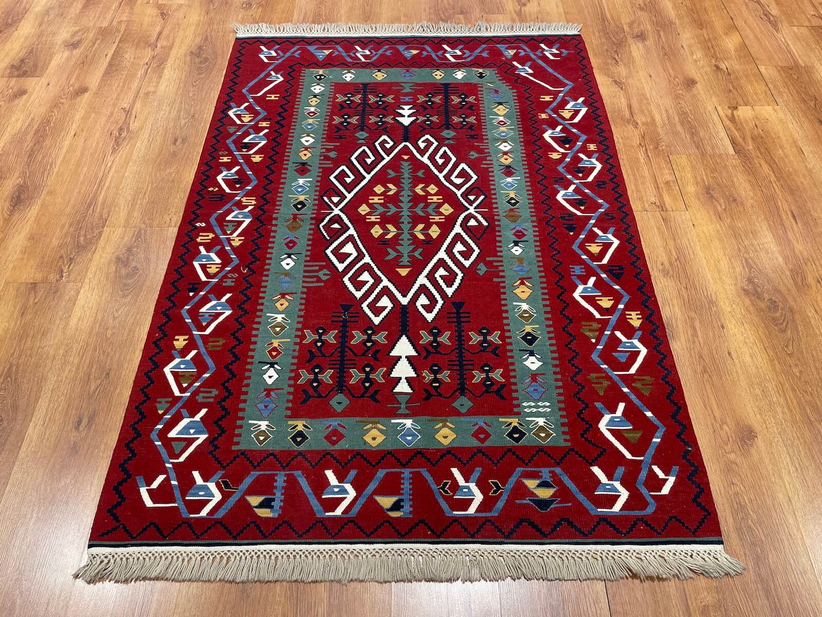Antik Süper İnce El Dokuma Kilim