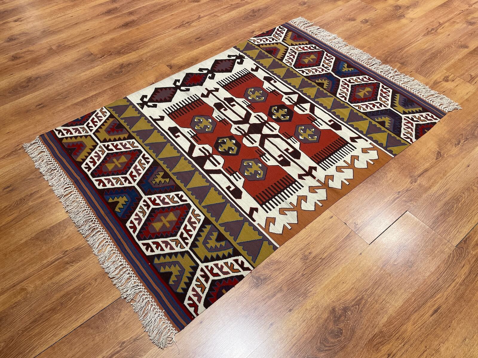 Antik Süper İnce El Dokuma Kilim