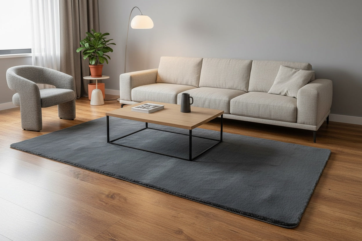 Antrasit Peluş Halı