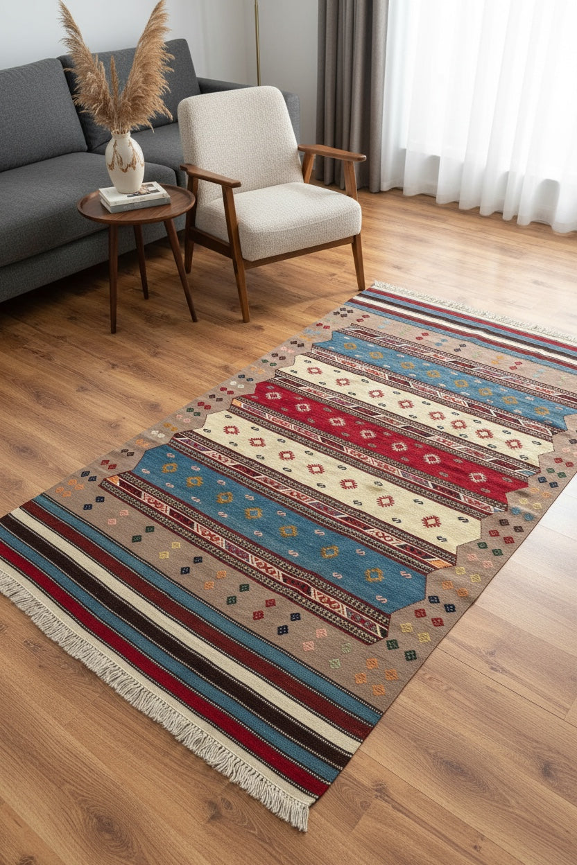 Bergama Cicim El Dokuma Kilim