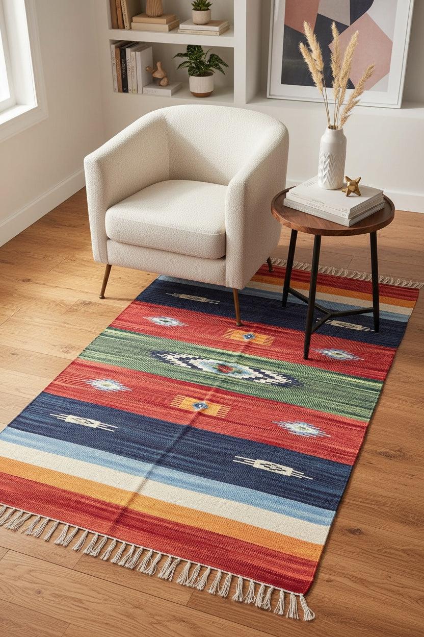 Pamuklu El Dokuma Kilim