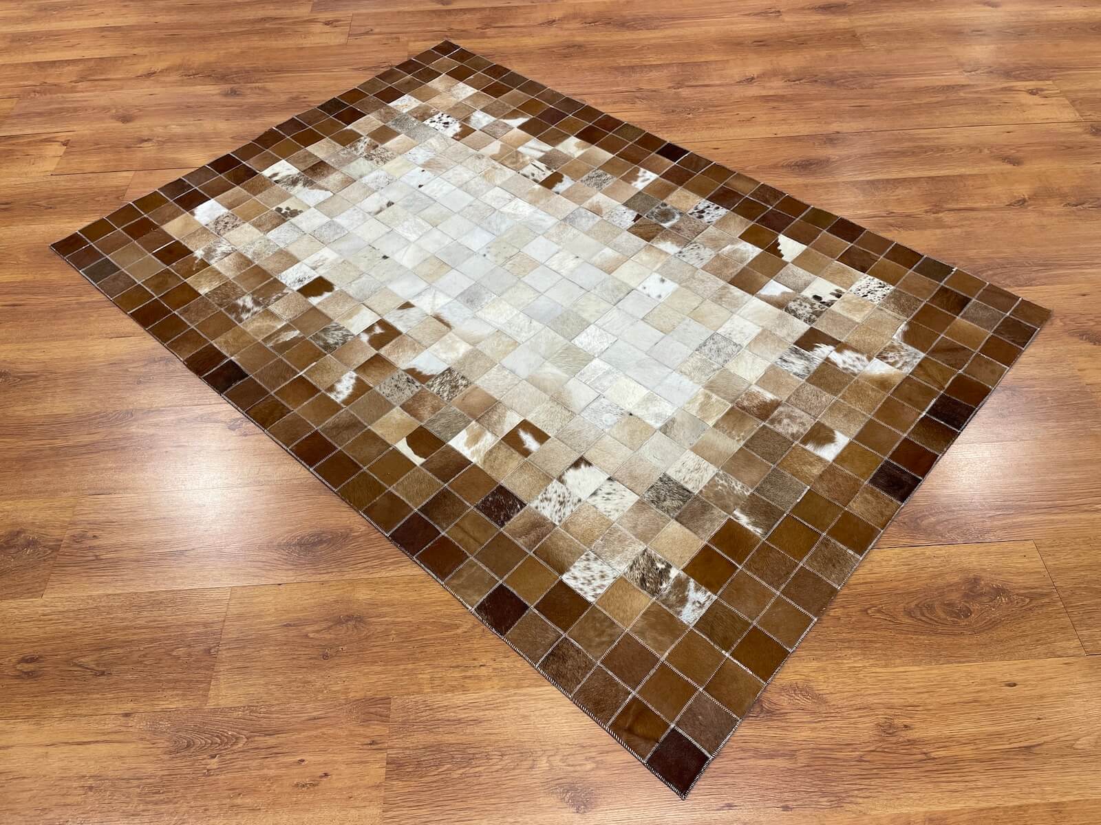 Patchwork Orijinal Deri Halı