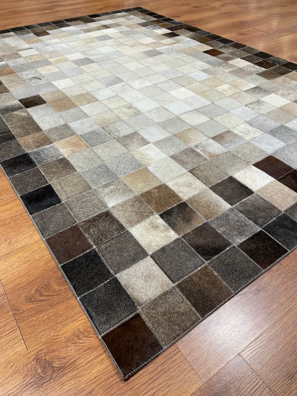 Patchwork Orijinal Deri Halı