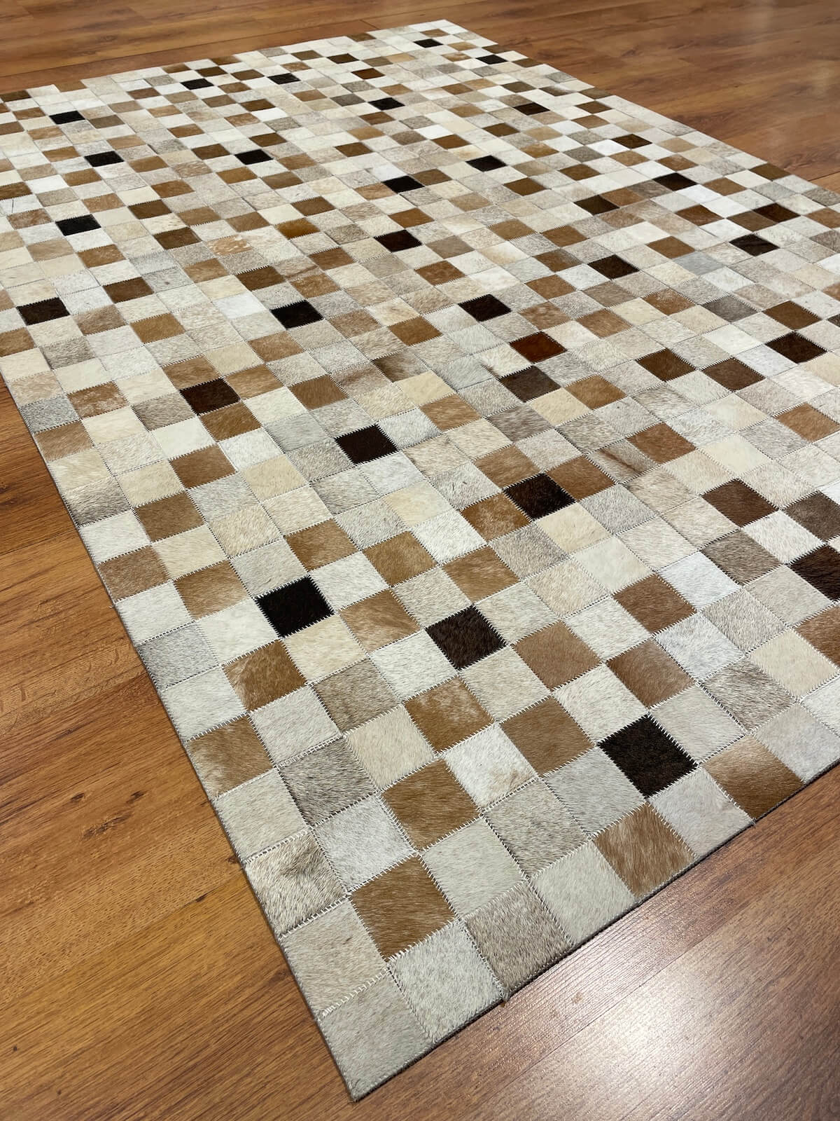 Patchwork Orijinal Deri Halı