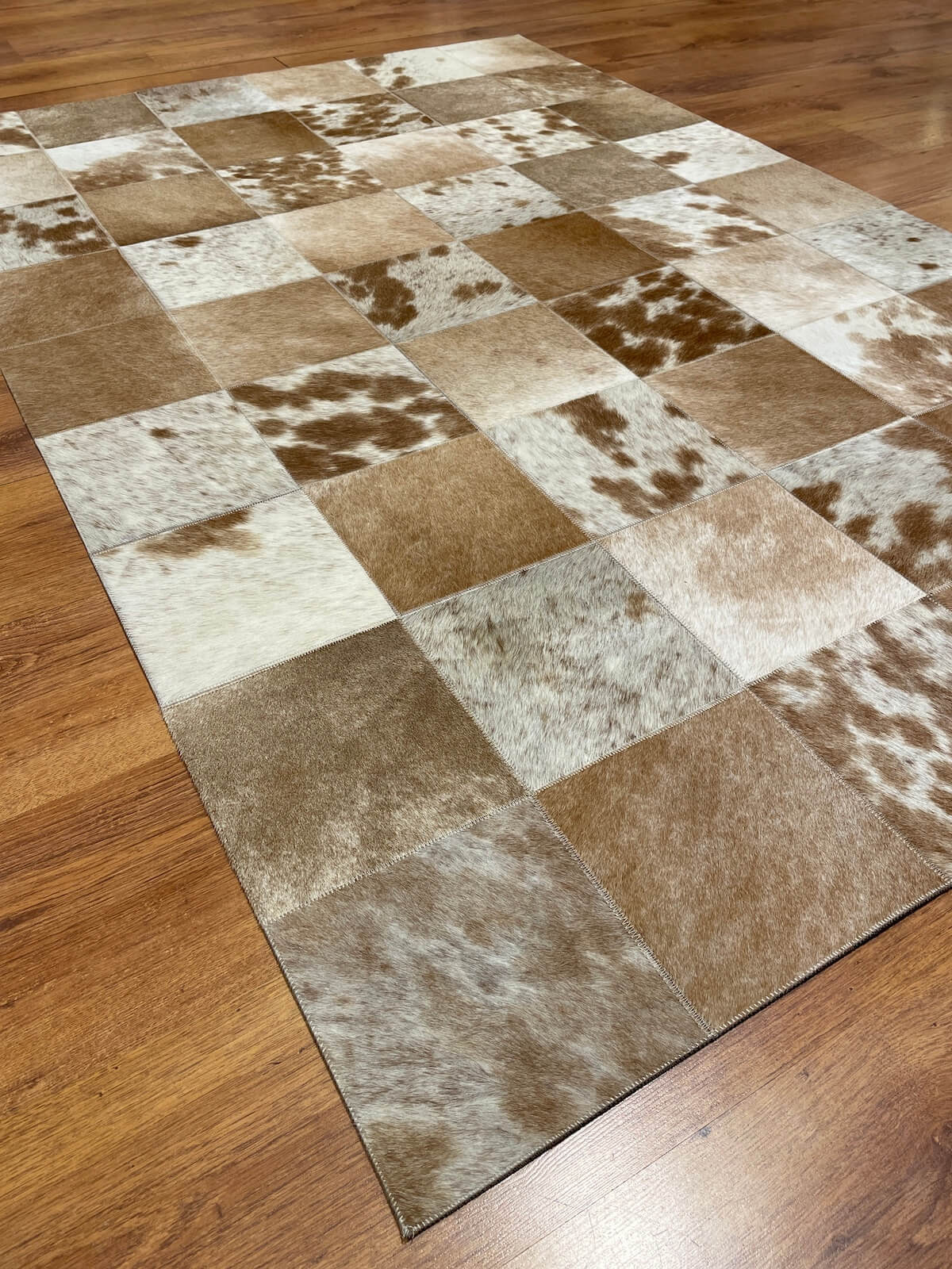 Patchwork Orijinal Deri Halı