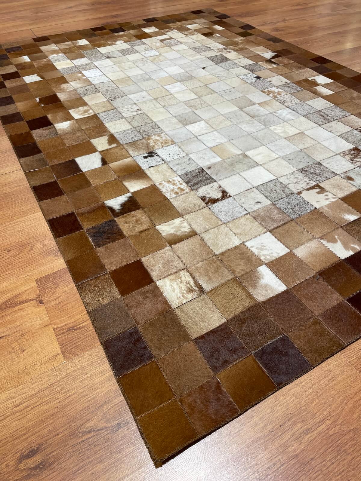 Patchwork Orijinal Deri Halı