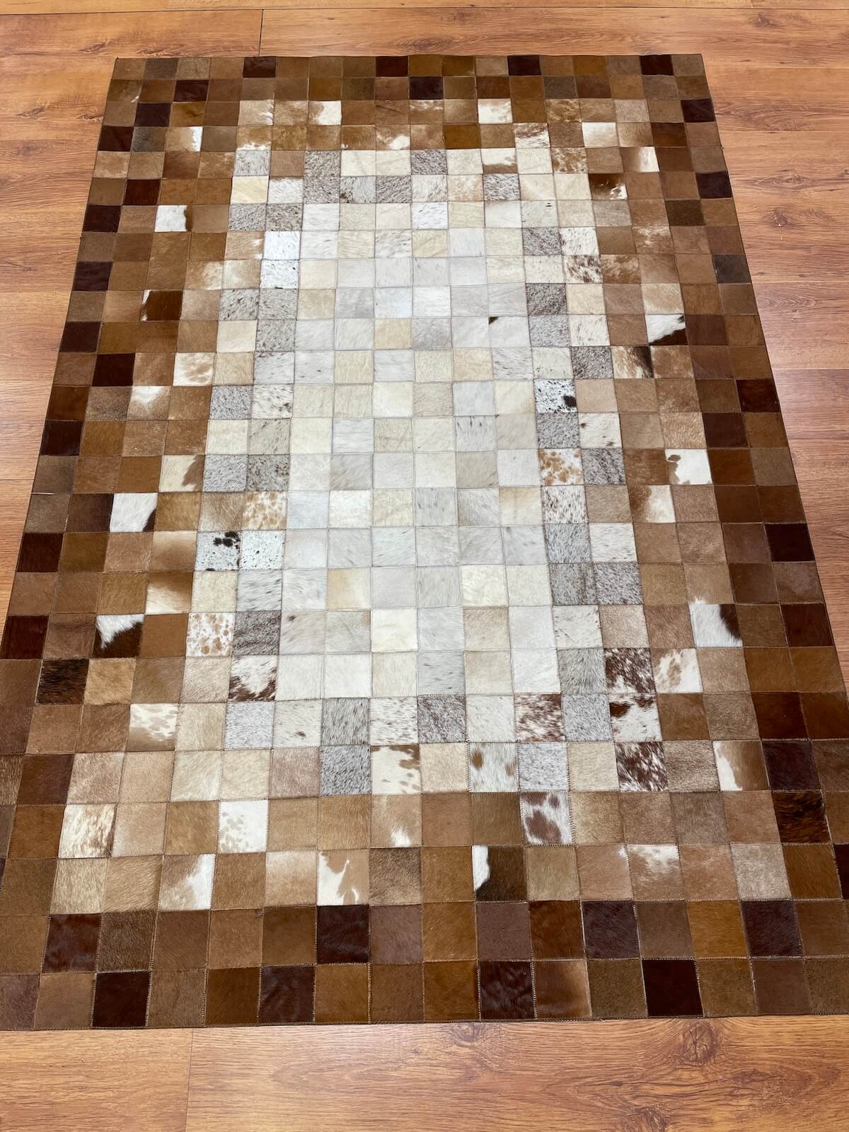 Patchwork Orijinal Deri Halı