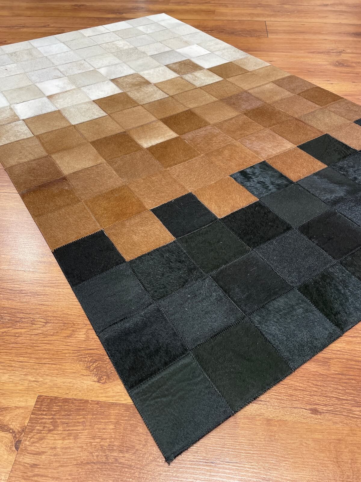 Patchwork Orijinal Deri Halı