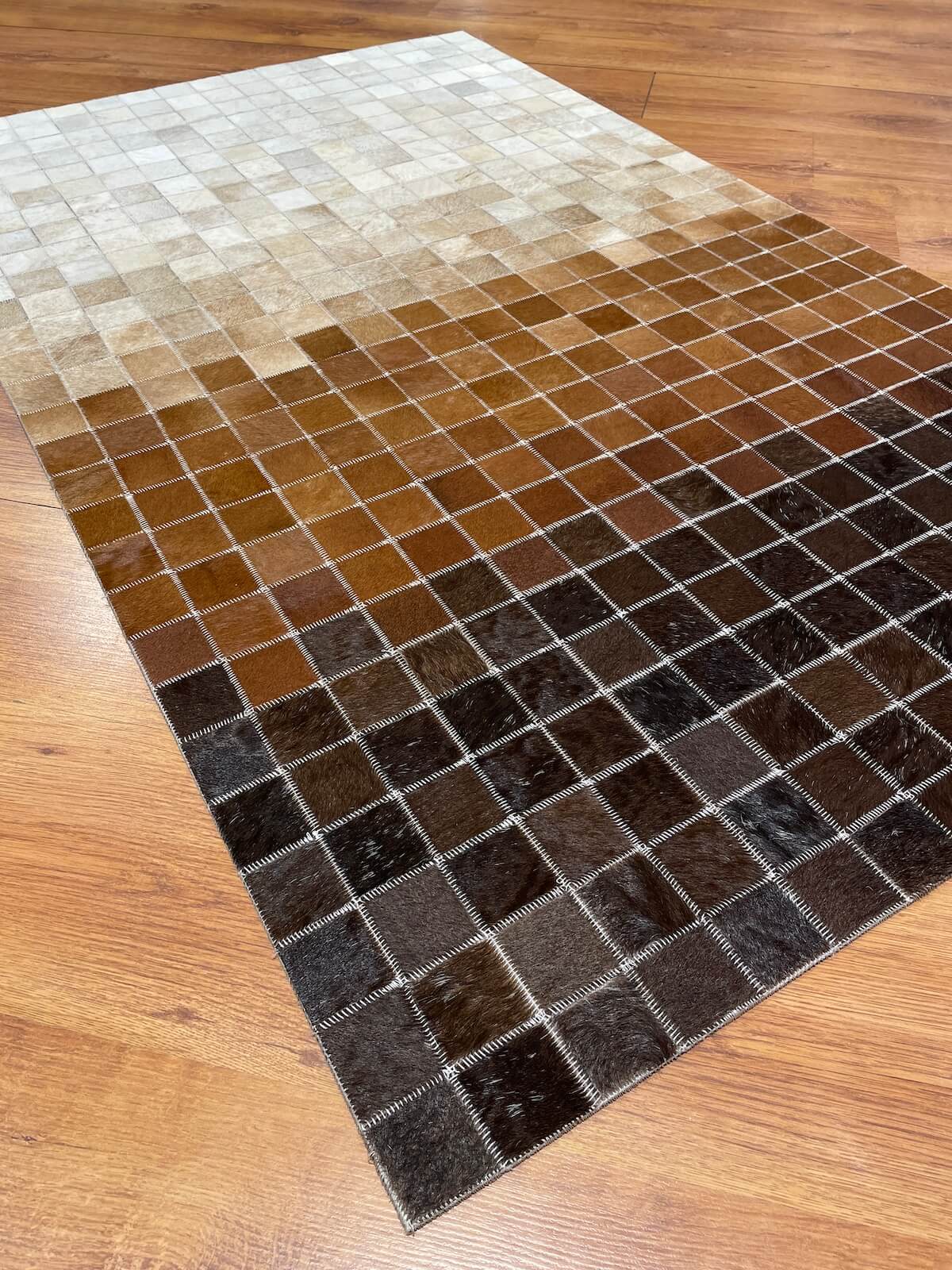 Patchwork Orijinal Deri Halı