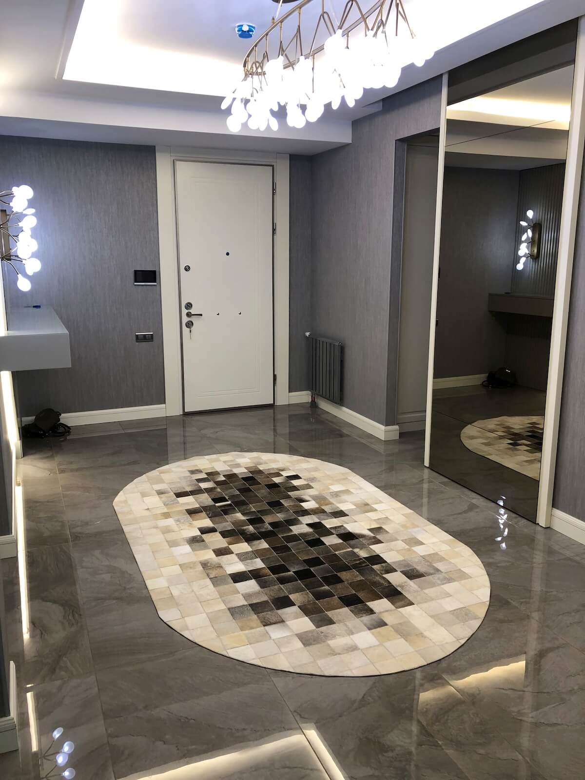 Patchwork Orijinal Deri Halı