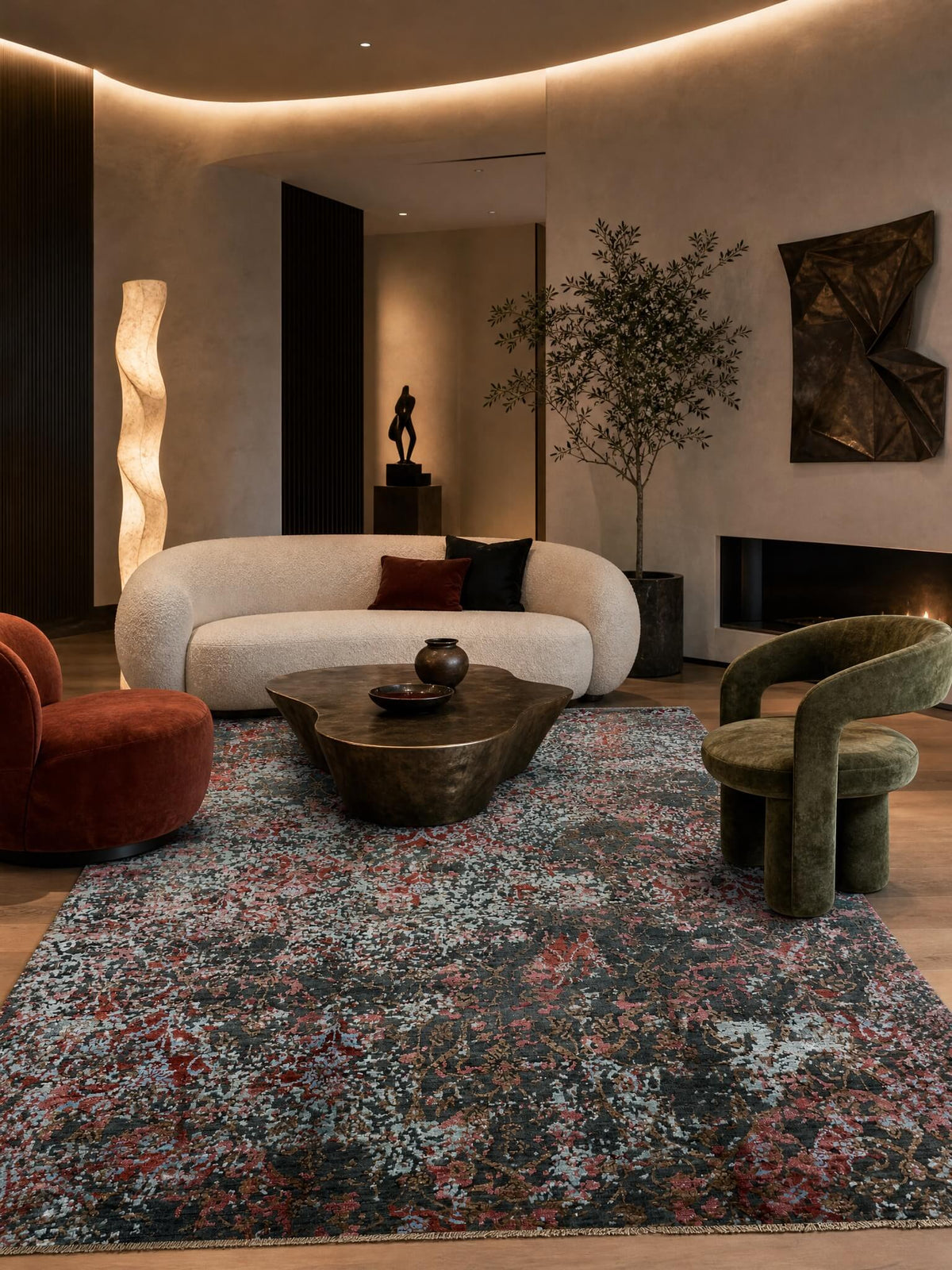 İllusion Bambu El Dokuma Halı