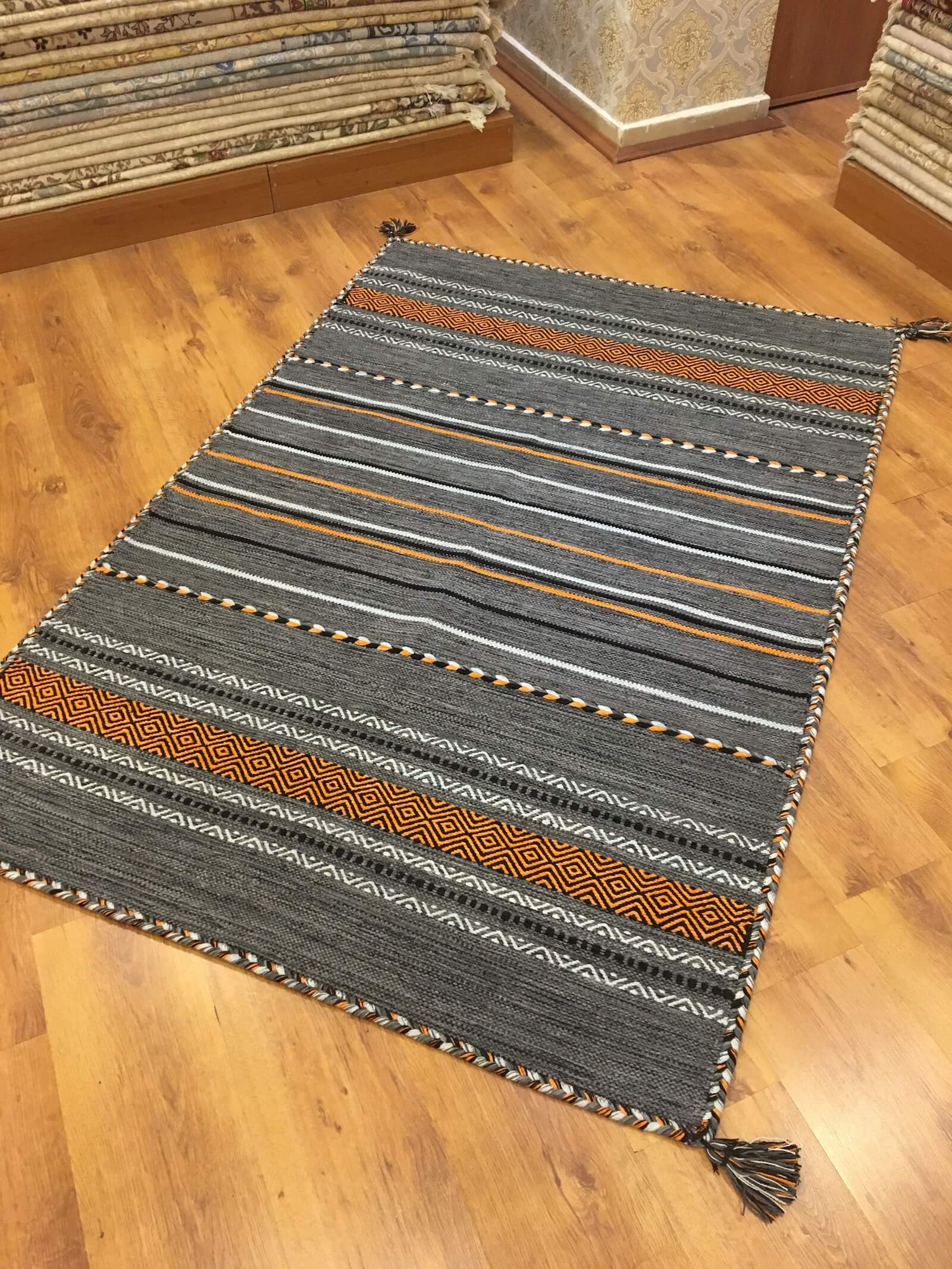 İskandinav Kilim 03 Koyu Gri