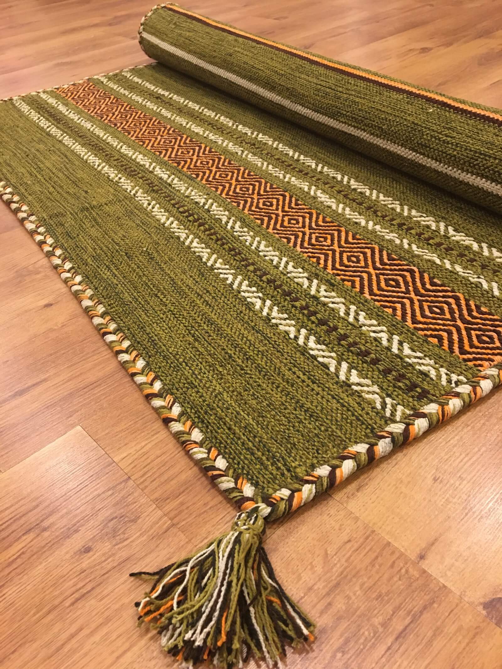 İskandinav Kilim 03 Yeşil