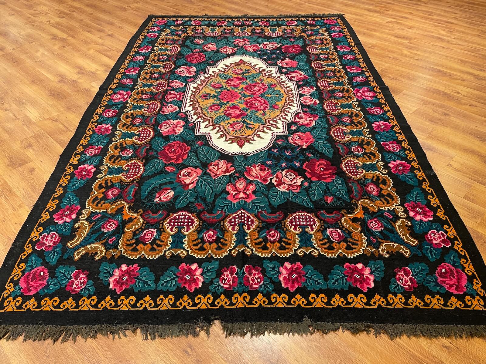 Orijinal Eski Karabağ El Dokuma Kilim