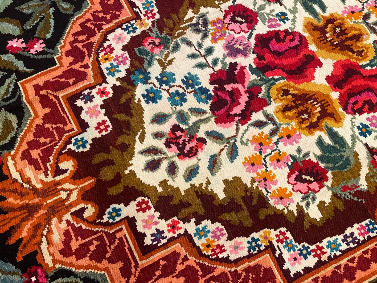 Orijinal Eski Karabağ El Dokuma Kilim