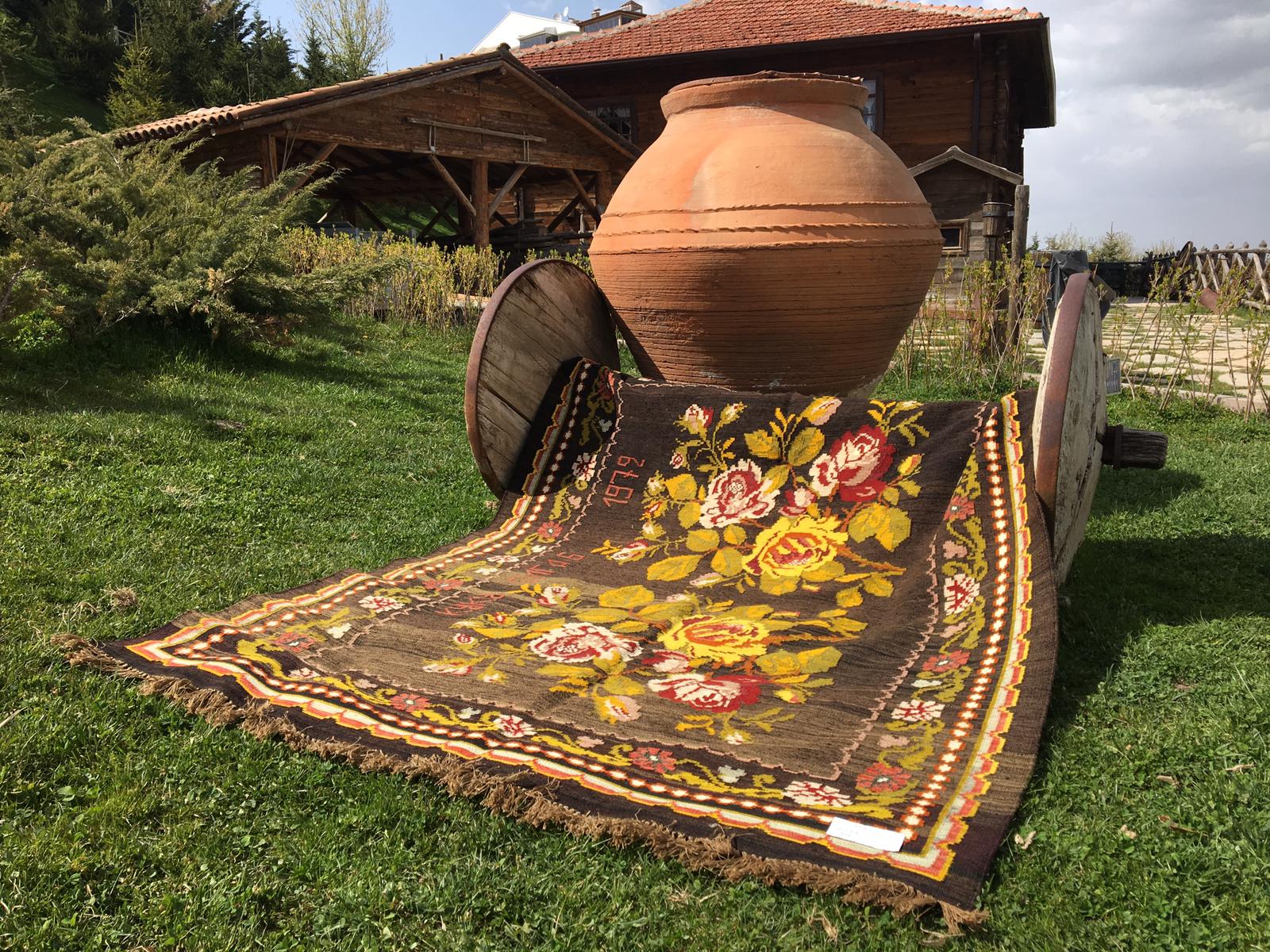 Orijinal Eski Karabağ El Dokuma Kilim