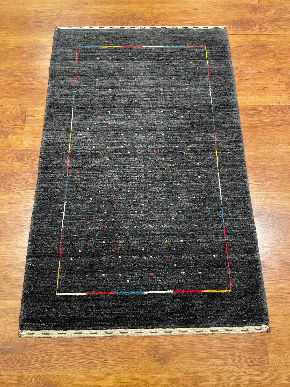 Lori El Dokuma Antrasit Yün Halı