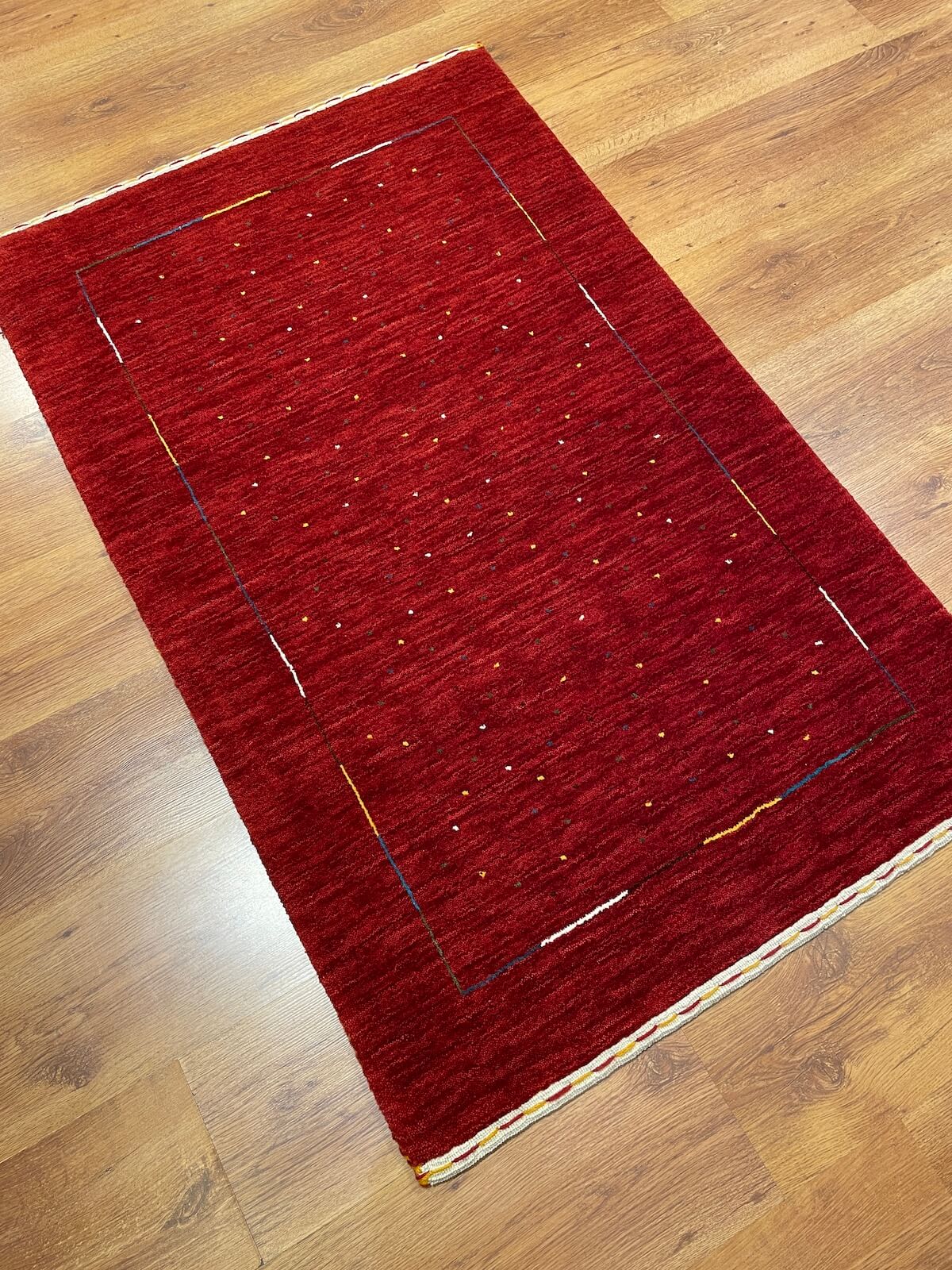 Lori El Dokuma Kırmızı Yün Halı