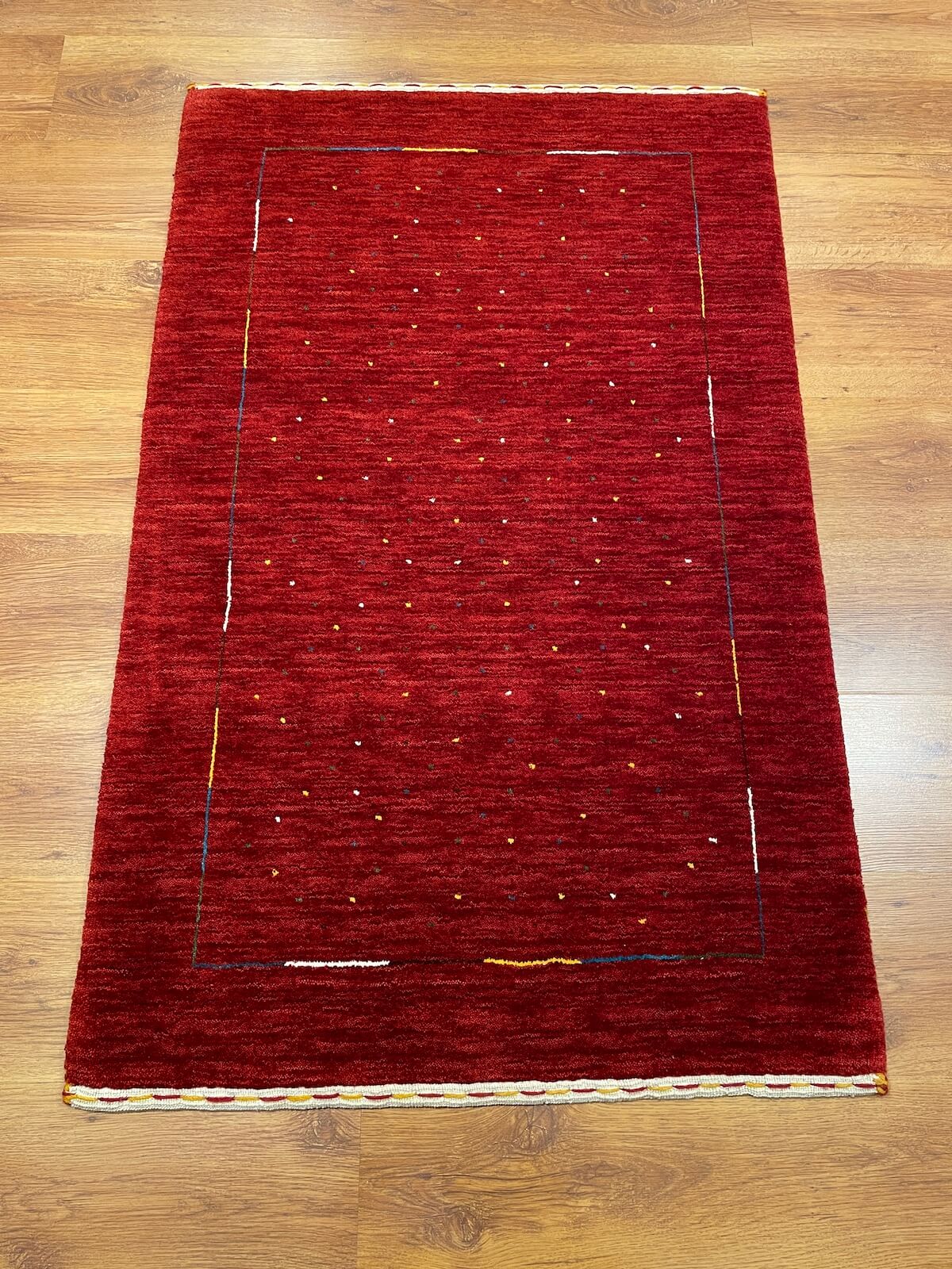 Lori El Dokuma Kırmızı Yün Halı