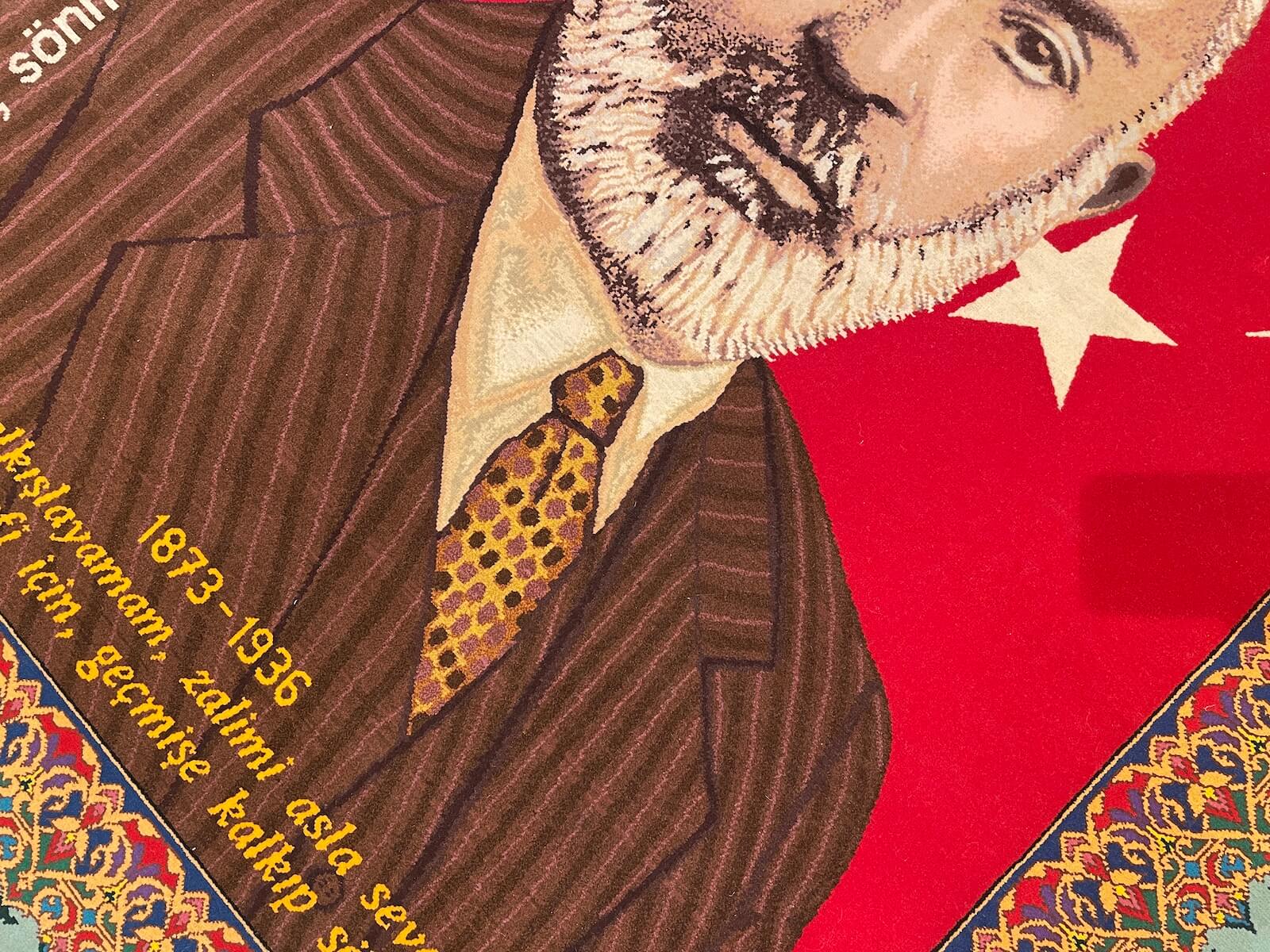 Mehmet Akif Ersoy El Dokuma Tablo Halı