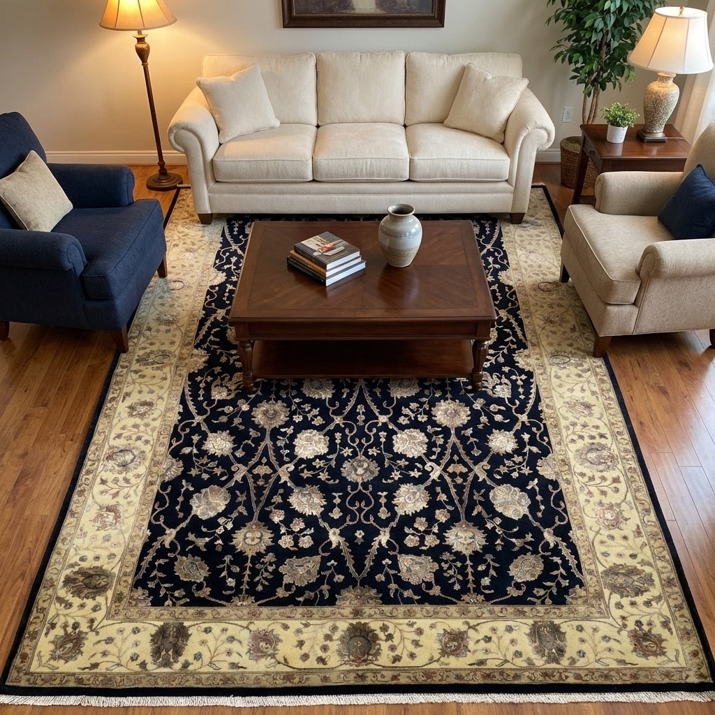 Nazende İpekli Uşak El Dokuma Halı