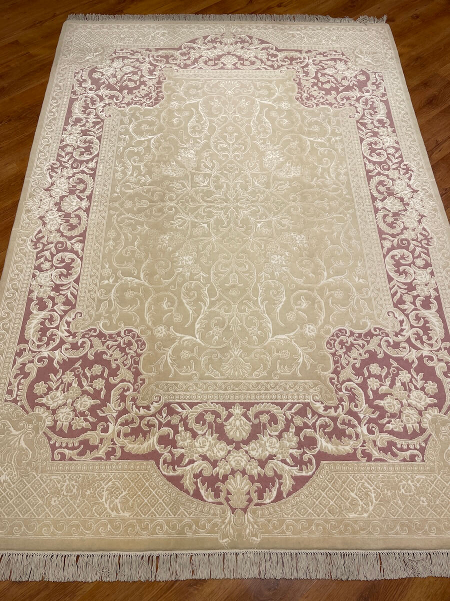 Pelas İpekli Uşak El Dokuma Halı