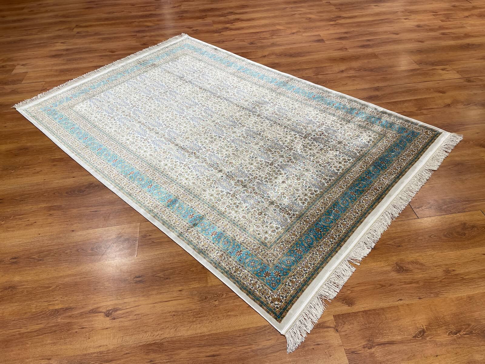 Quality Carpet Bambu Halı 39758G Türkuaz