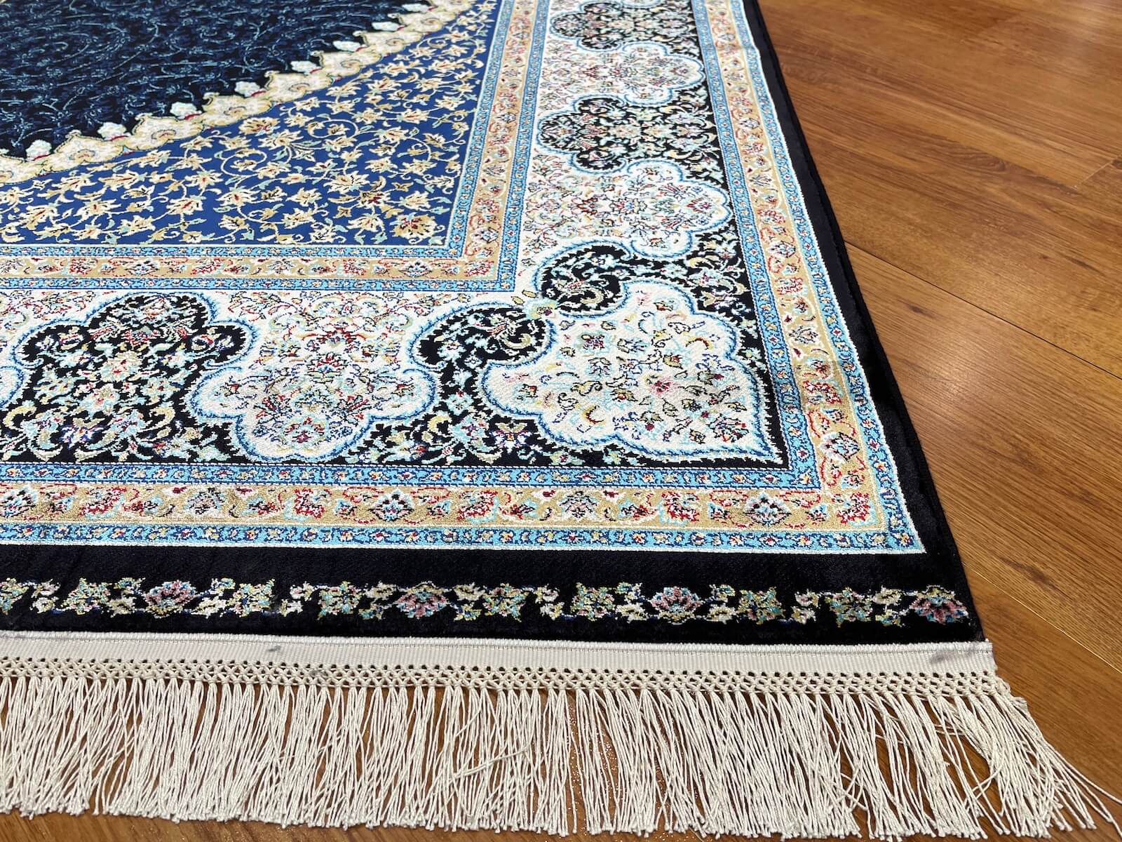 Quality Carpet Bambu Halı 39867F Navy