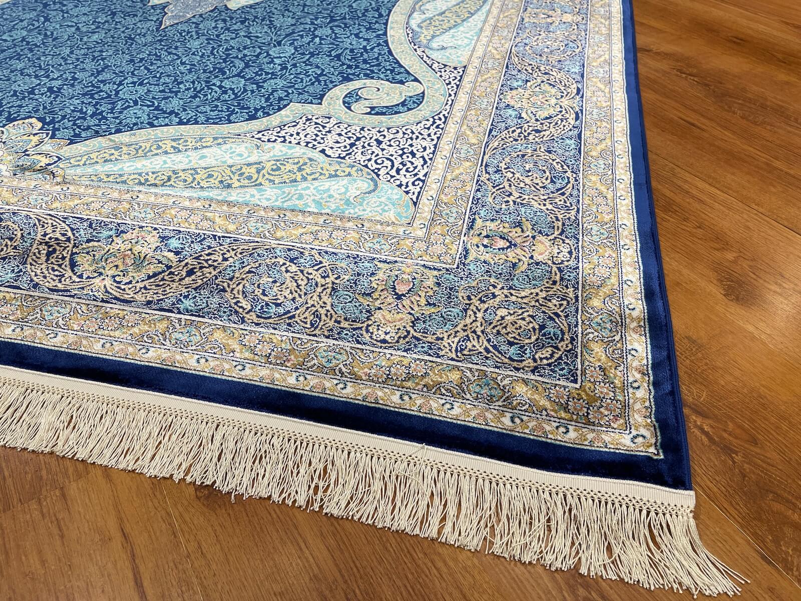 Quality Carpet Bambu Halı 40014B Navy