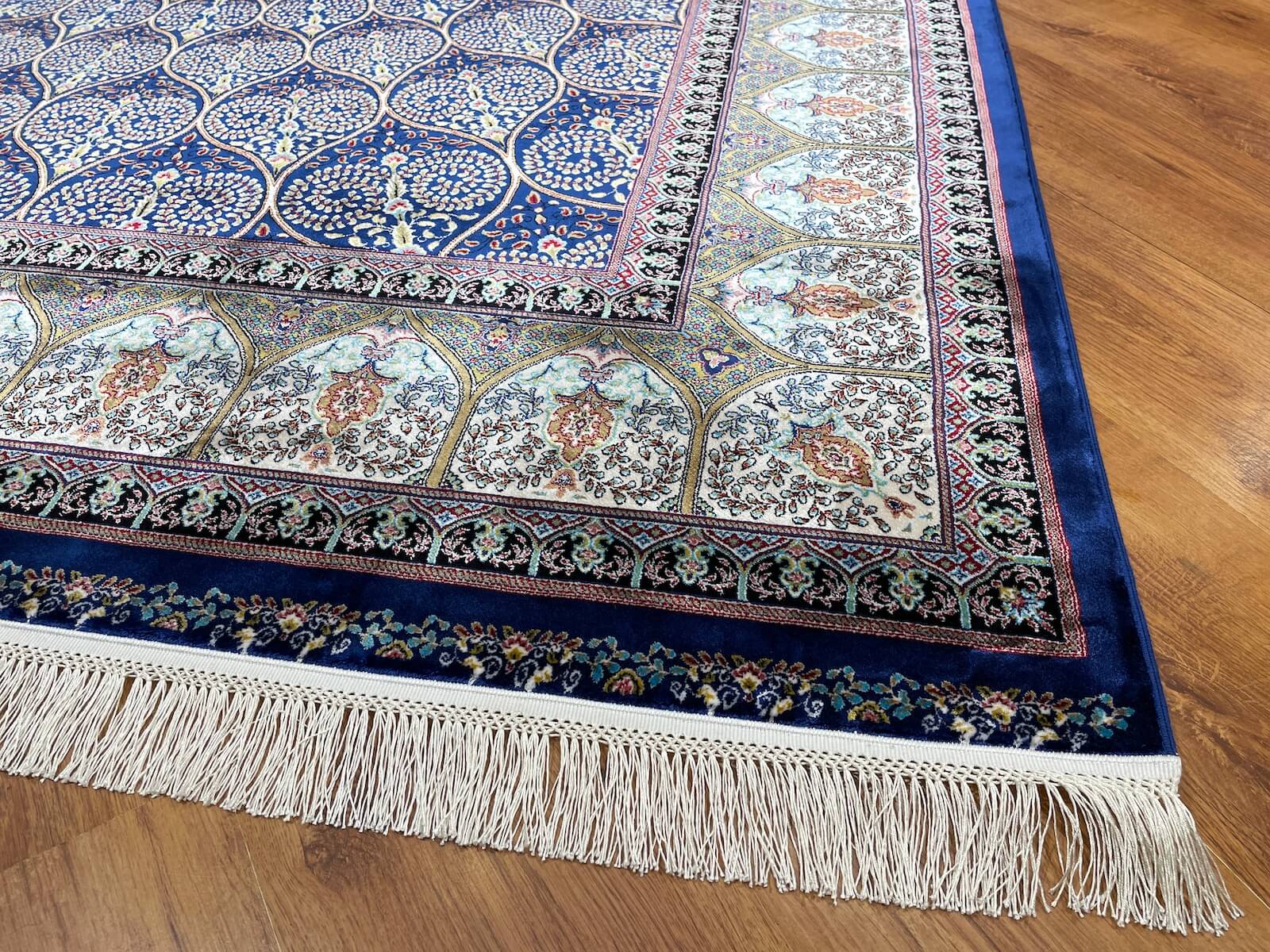 Quality Carpet Bambu Halı 40445A Navy