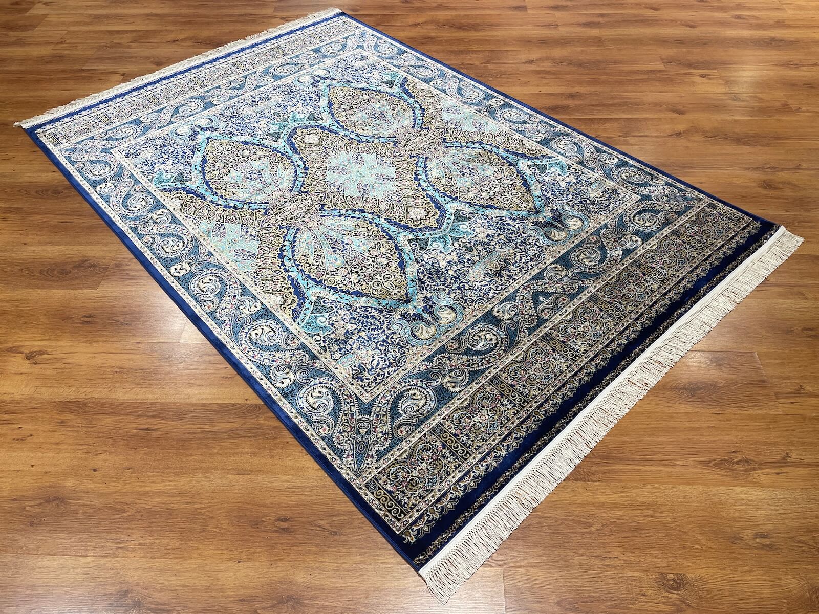 Quality Carpet Bambu Halı 52863A Navy