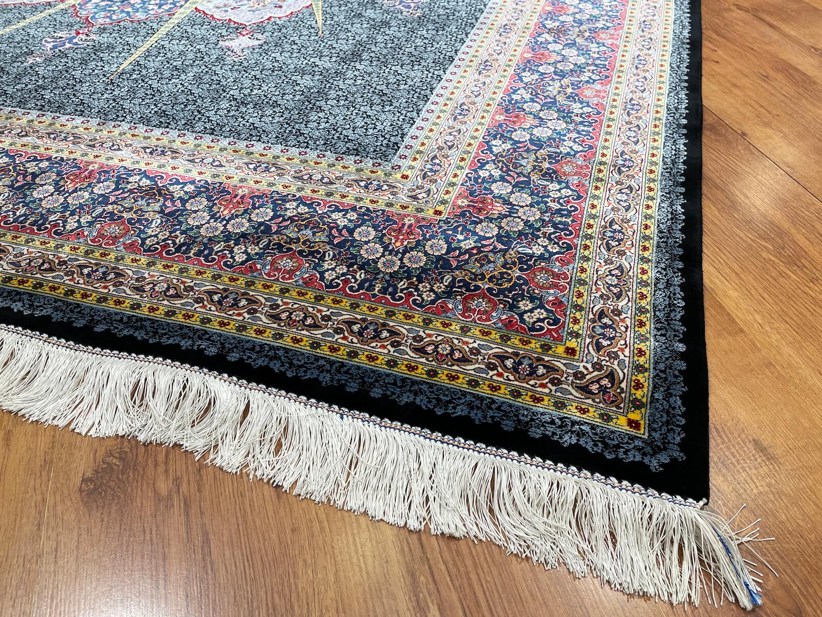 Quality Carpet Bambu Halı Kum Mavi