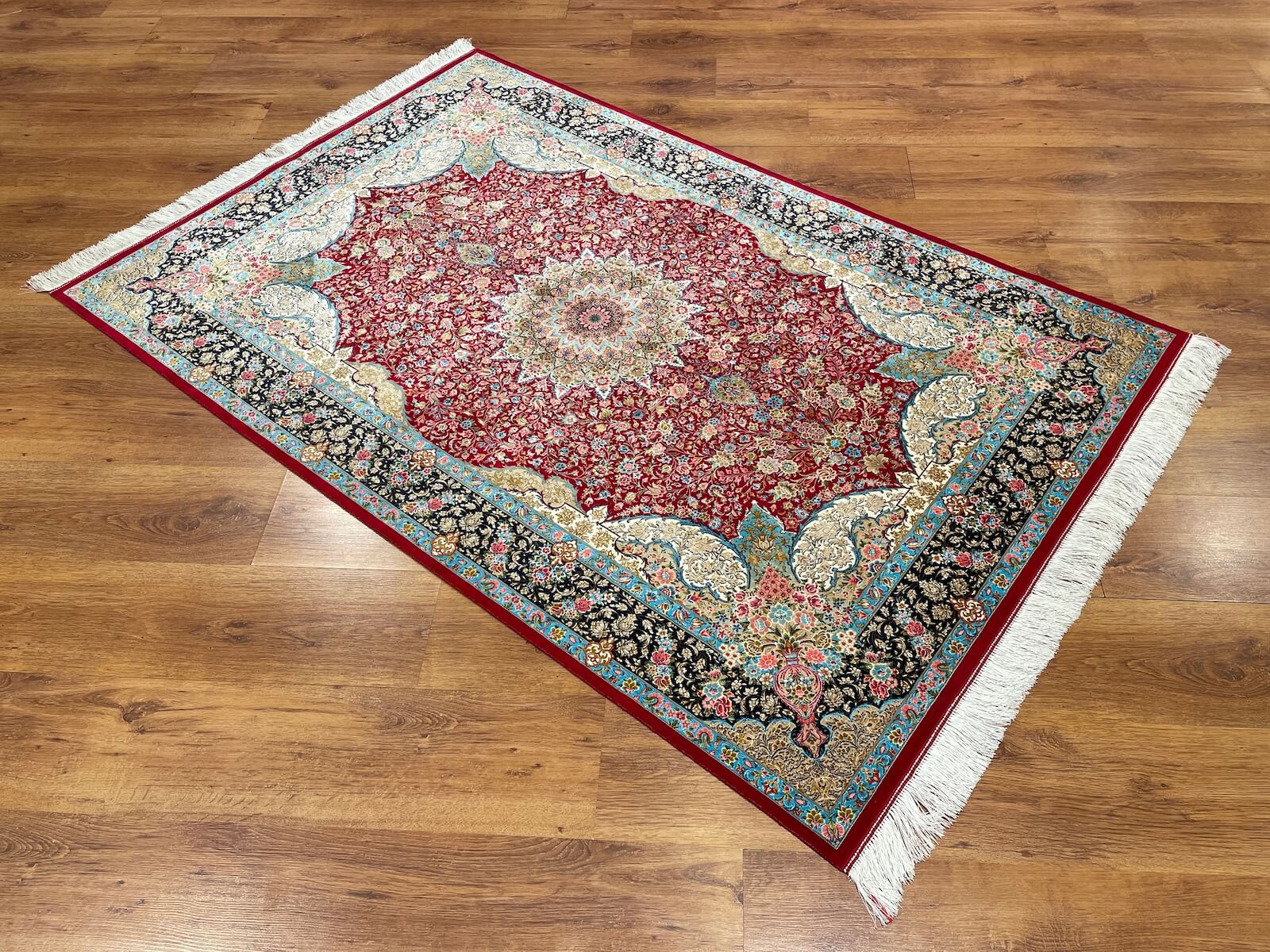 Quality Carpet Bambu Halı Qum Kırmızı