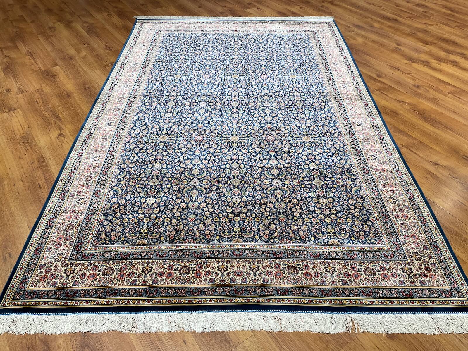 Quality Carpet Bambu Halı Qum Mavi