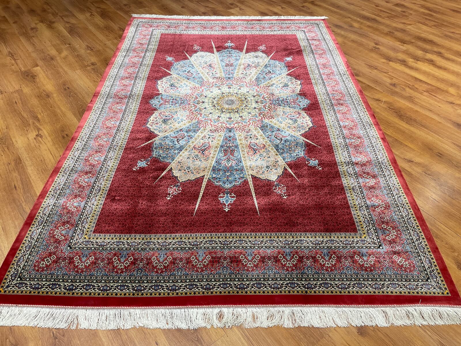 Quality Carpet Bambu Halı Kum Kırmızı