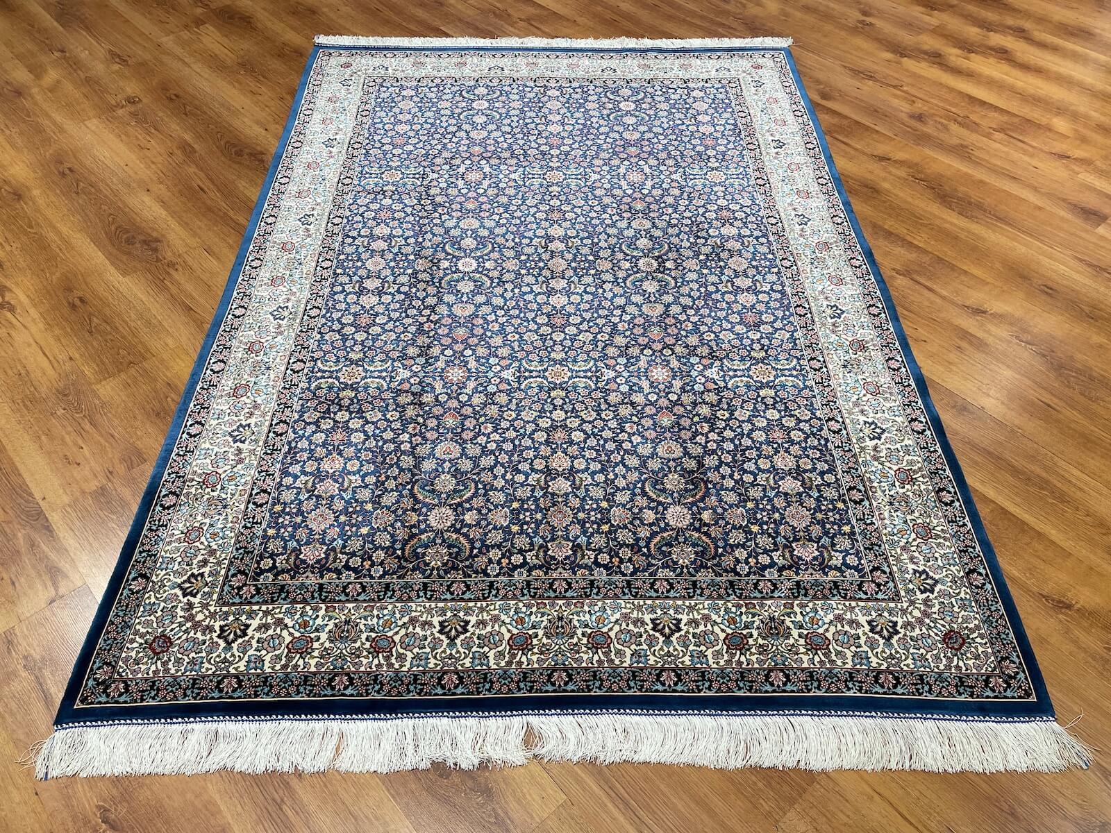 Quality Carpet Bambu Halı Kum Mavi