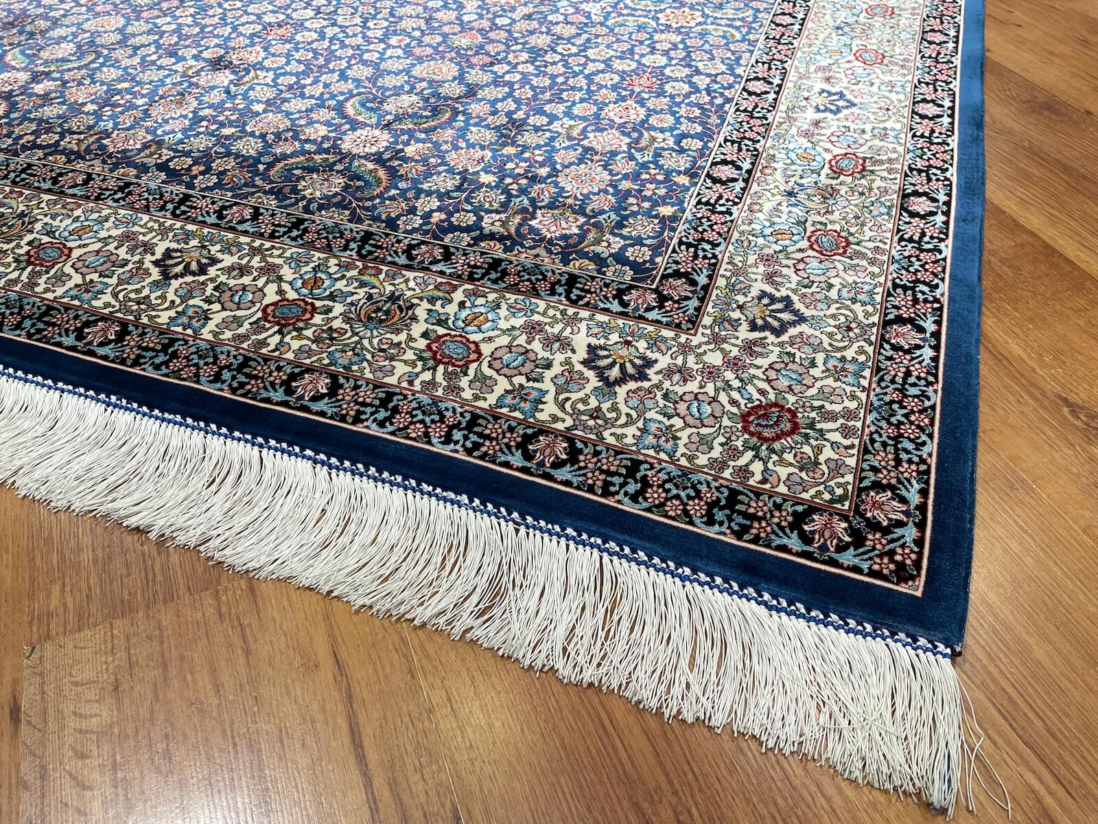 Quality Carpet Bambu Halı Qum Mavi