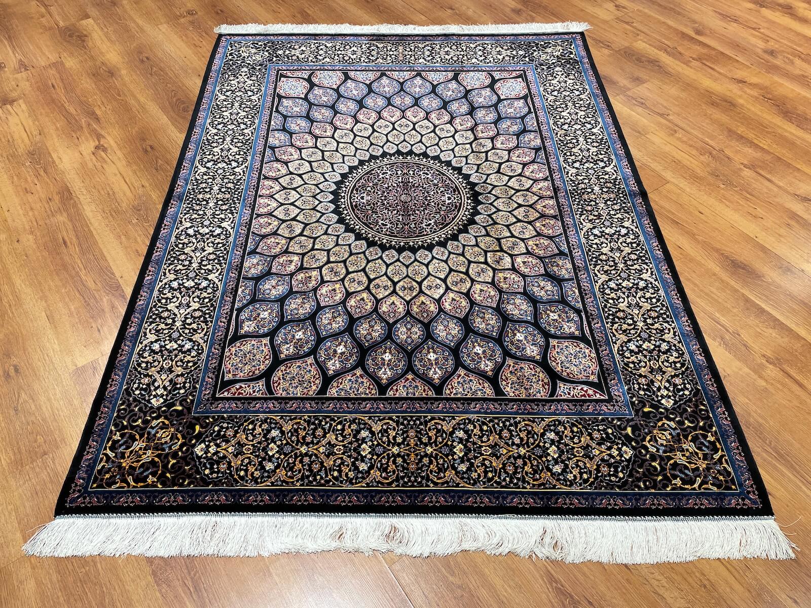 Quality Carpet Bambu Halı Kum Siyah