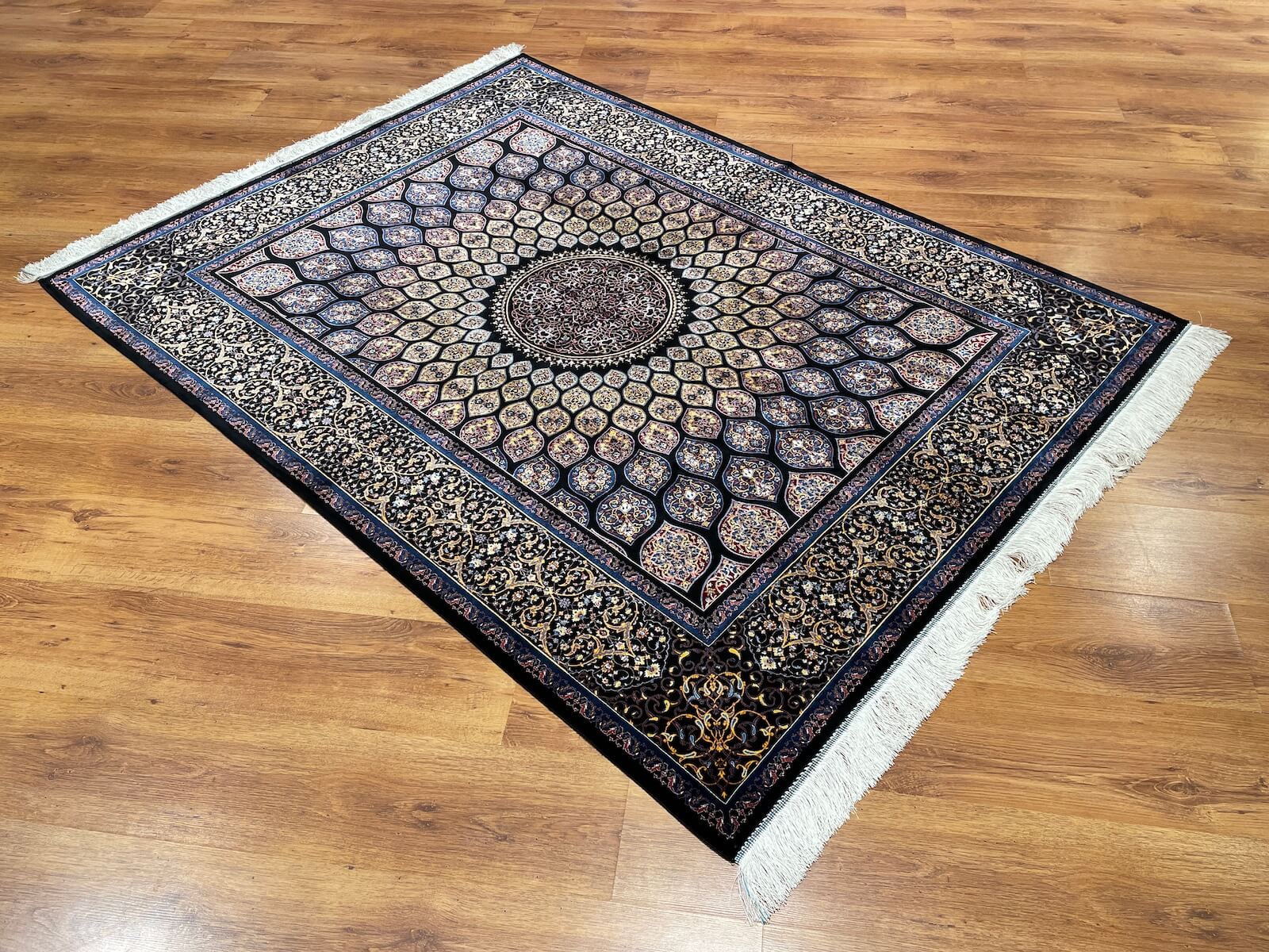 Quality Carpet Bambu Halı Kum Siyah