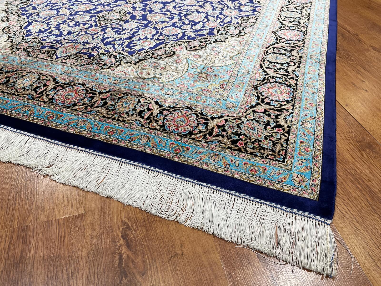 Quality Carpet Bambu Halı Qum Mavi