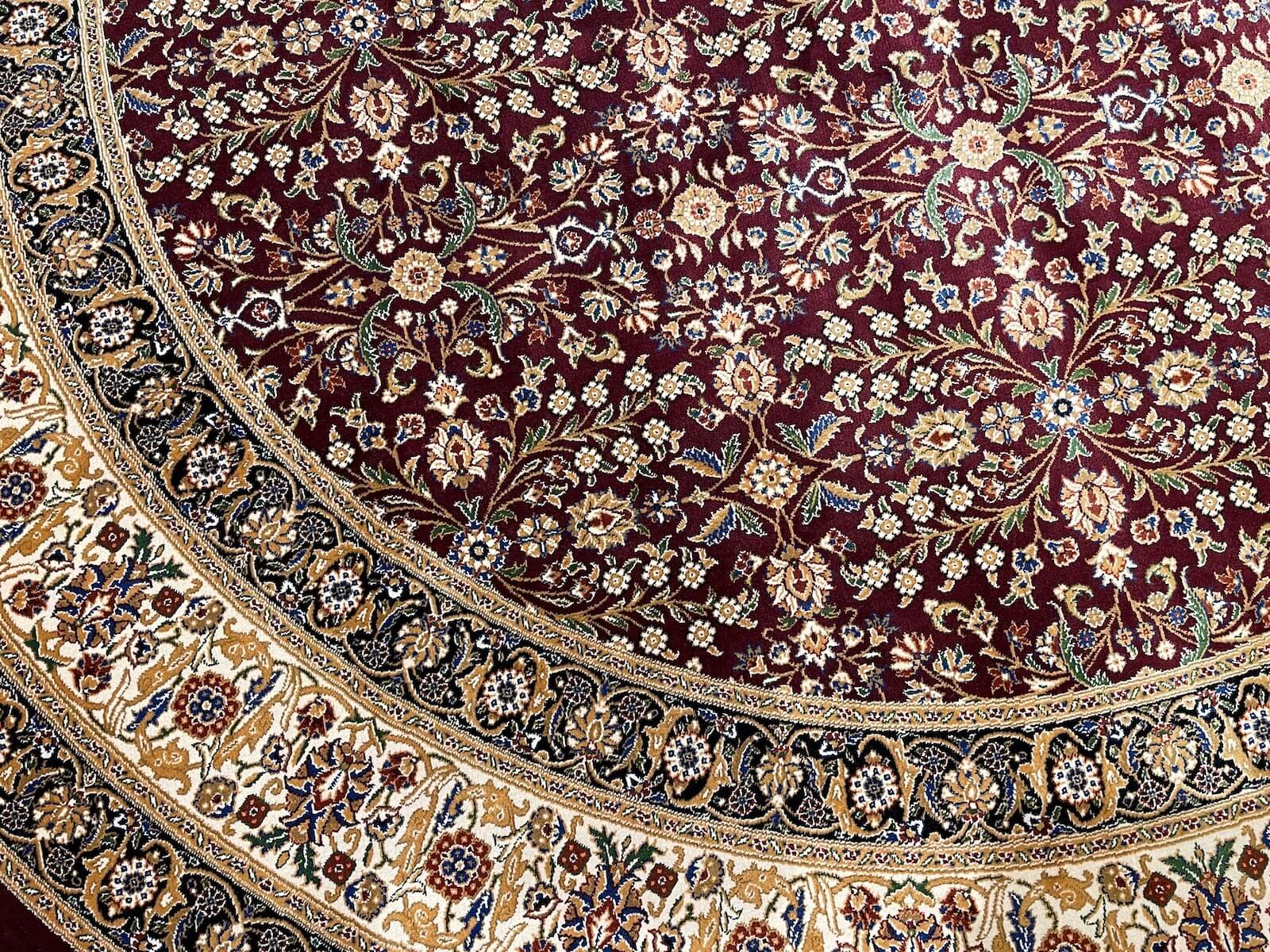 Quality Carpet Bambu Halı Yuvarlak 2001A