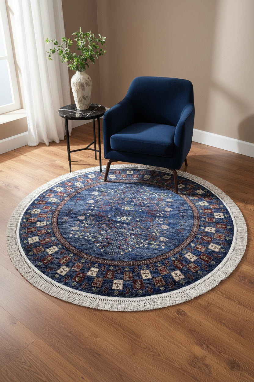 Quality Carpet Bambu Halı Yuvarlak 5170A