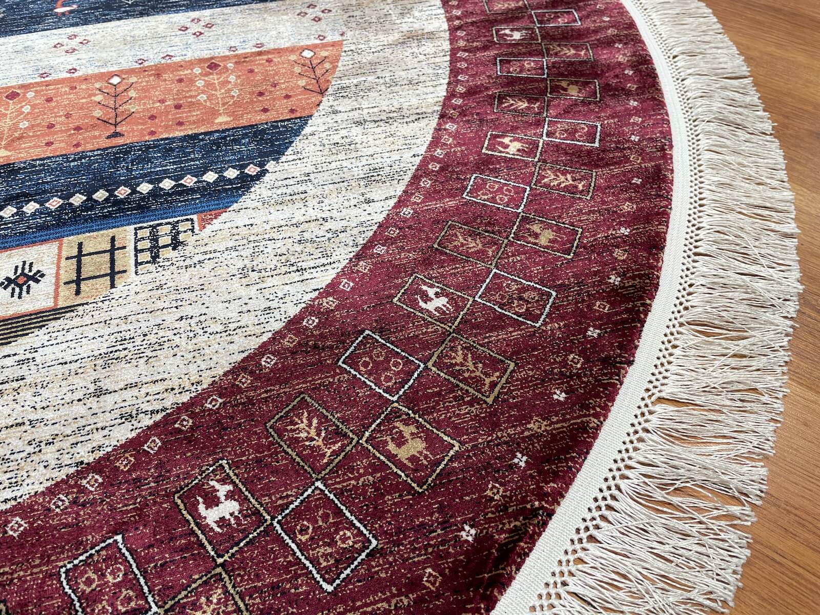 Quality Carpet Bambu Halı Yuvarlak 6475T