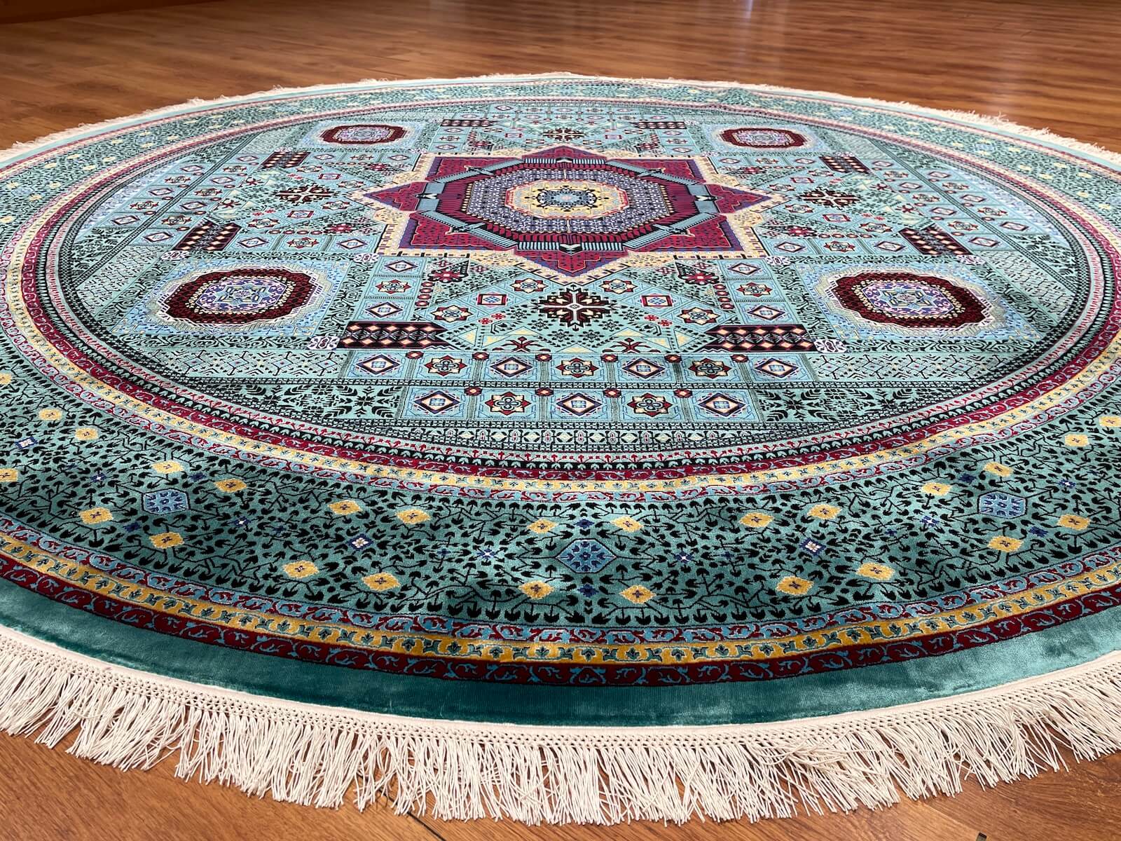 Quality Carpet Bambu Halı Yuvarlak 8141A