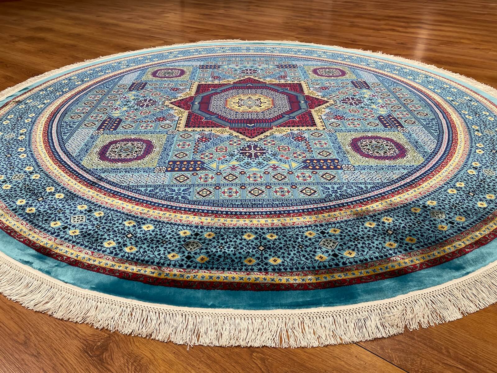 Quality Carpet Bambu Halı Yuvarlak 8141B