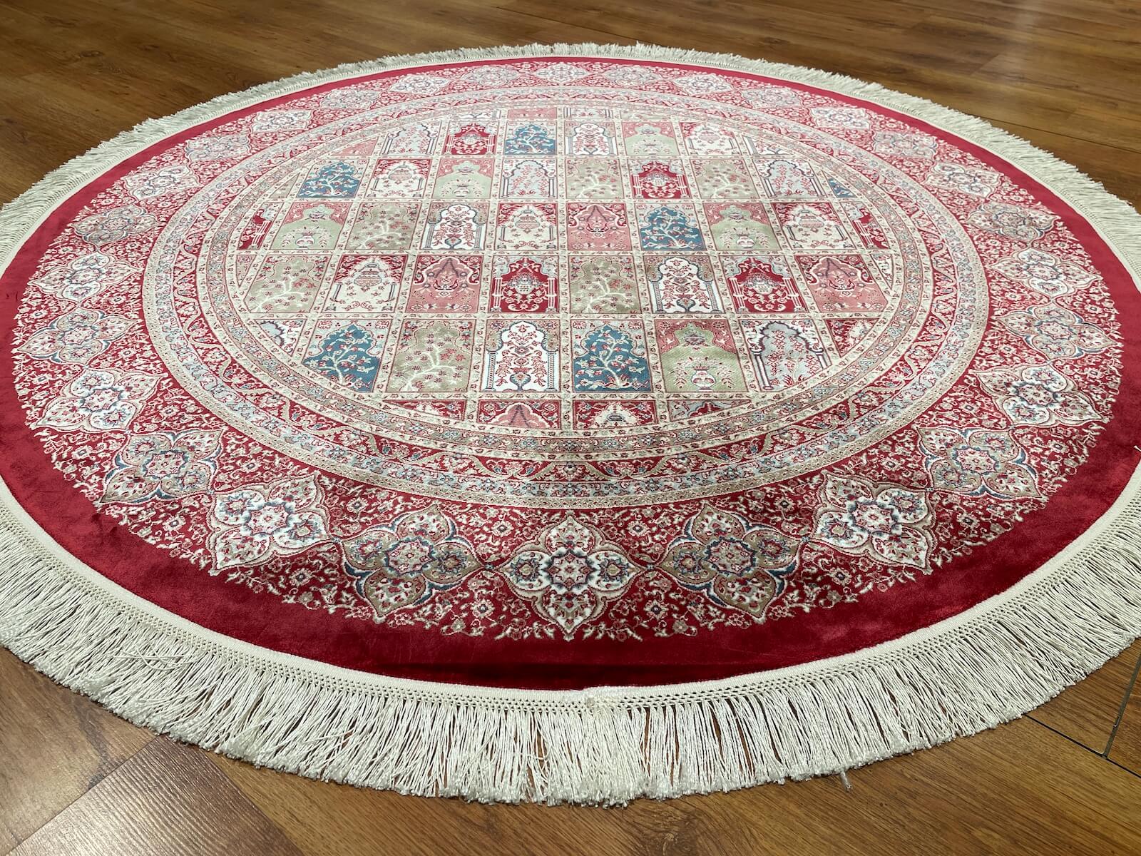 Quality Carpet Bambu Halı Yuvarlak 8182A