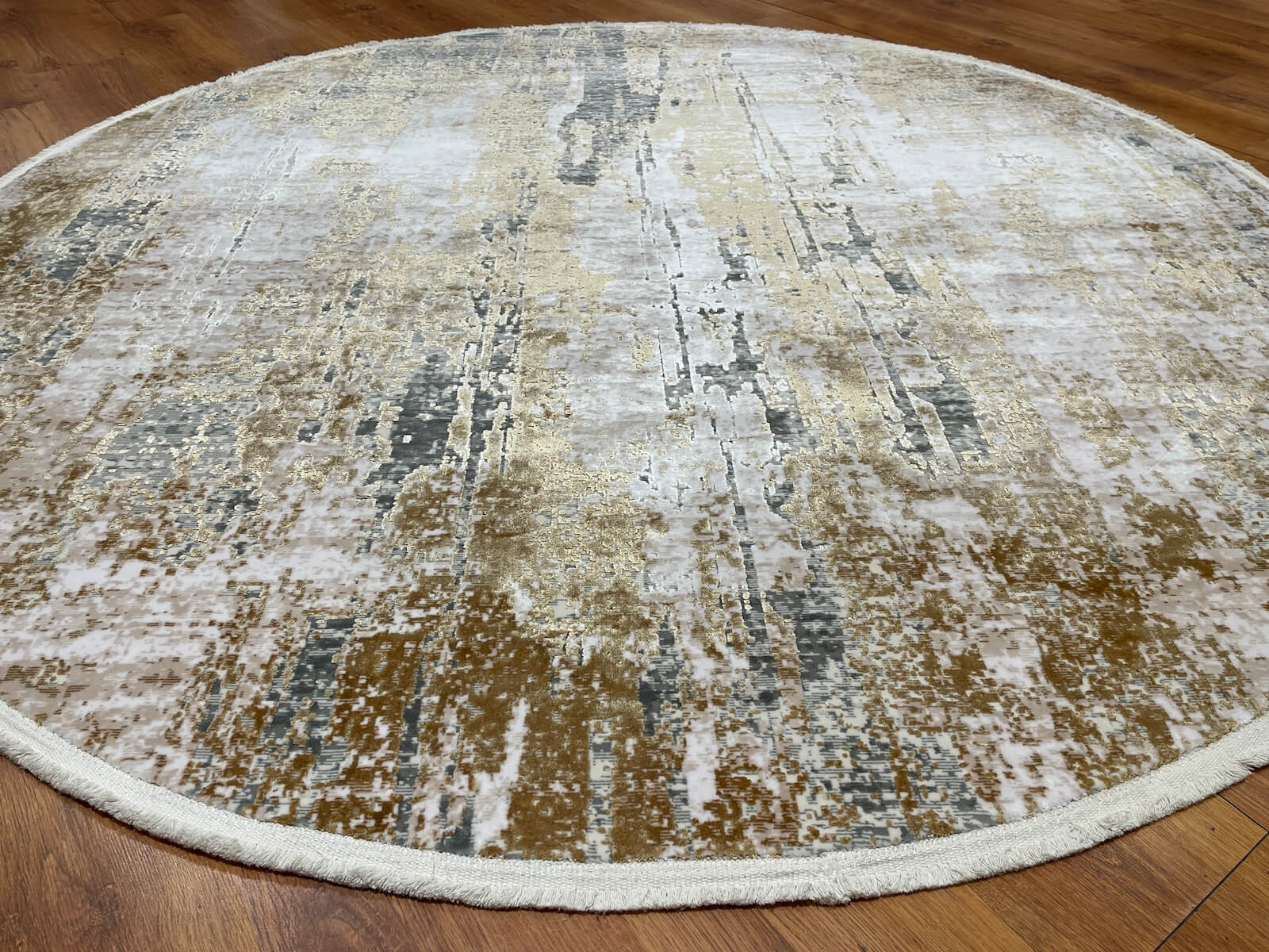 Quality Carpet Bambu Halı Yuvarlak 0835C