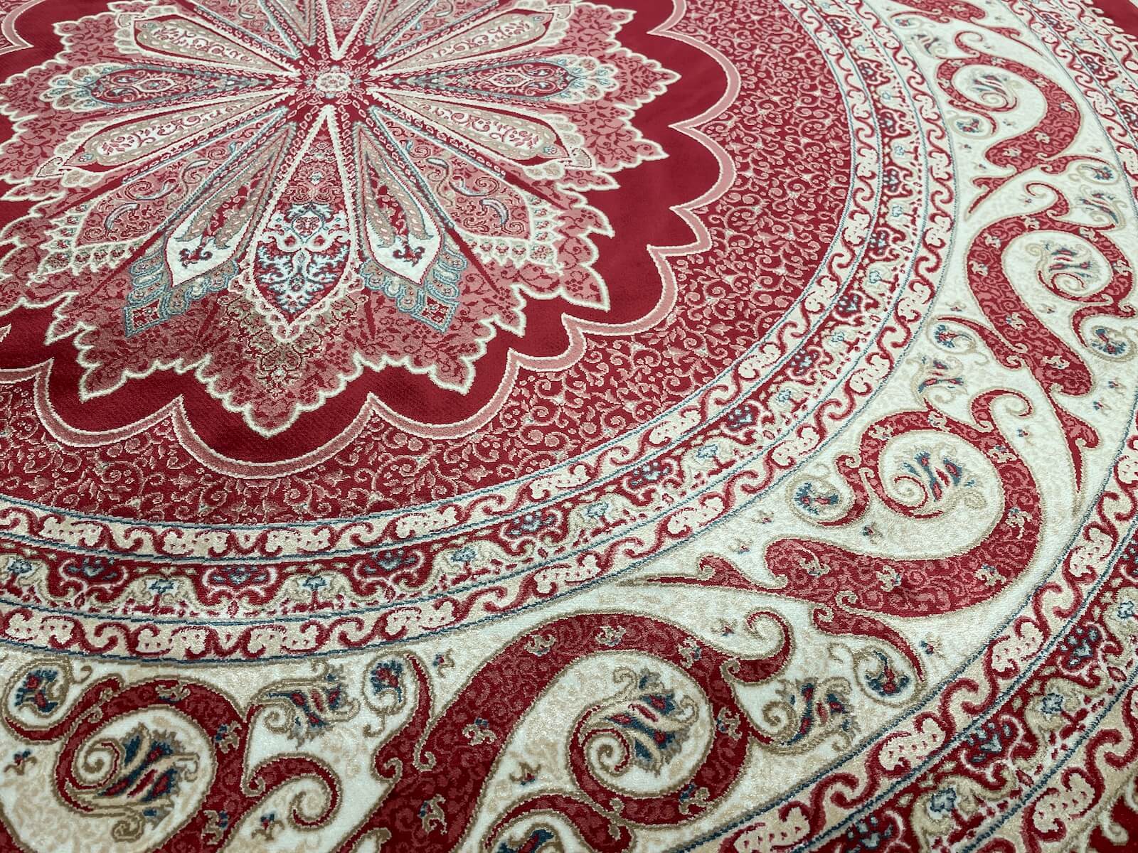 Quality Carpet Bambu Halı Yuvarlak 8361C