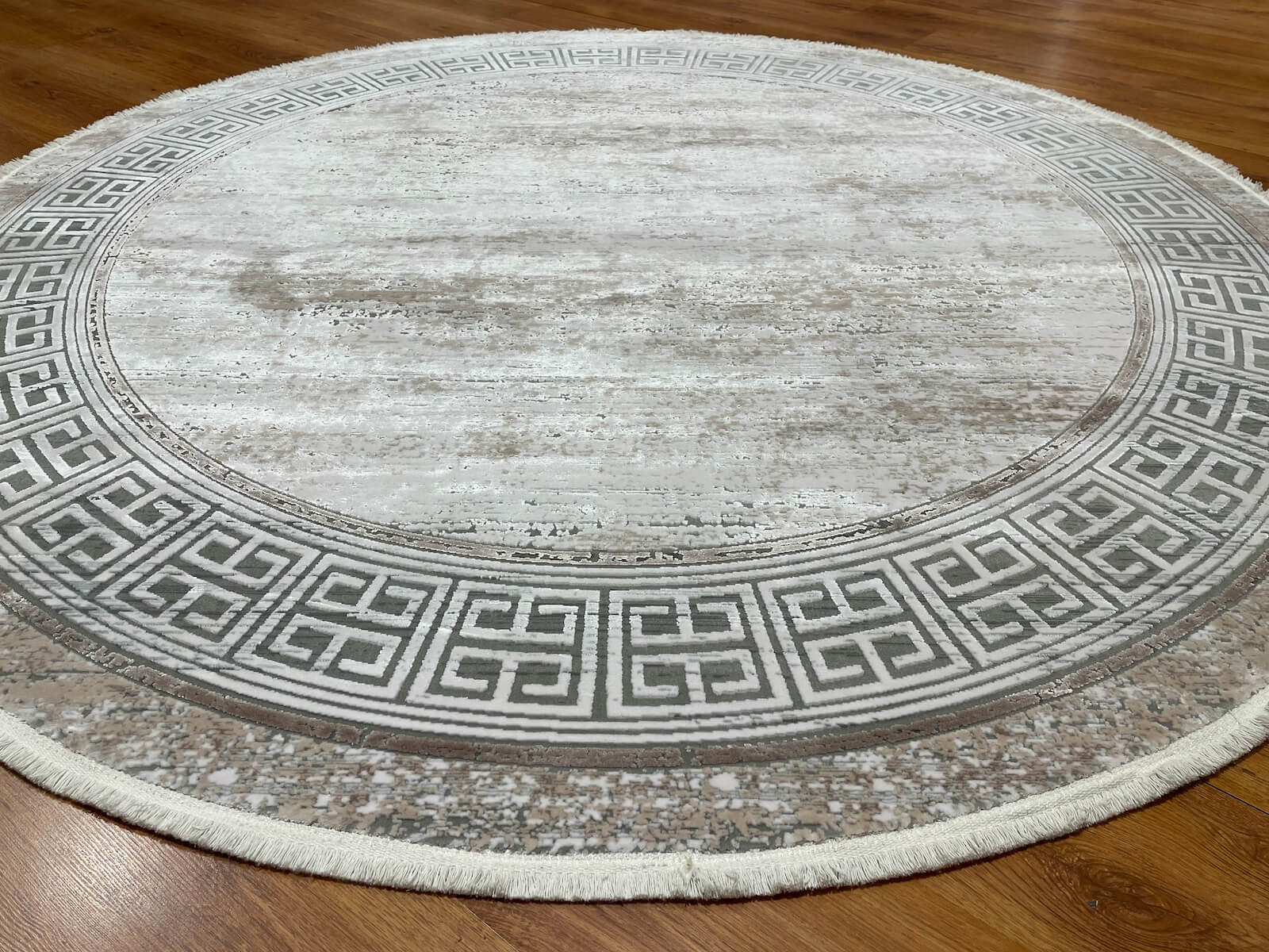 Quality Carpet Bambu Halı Yuvarlak 0837C