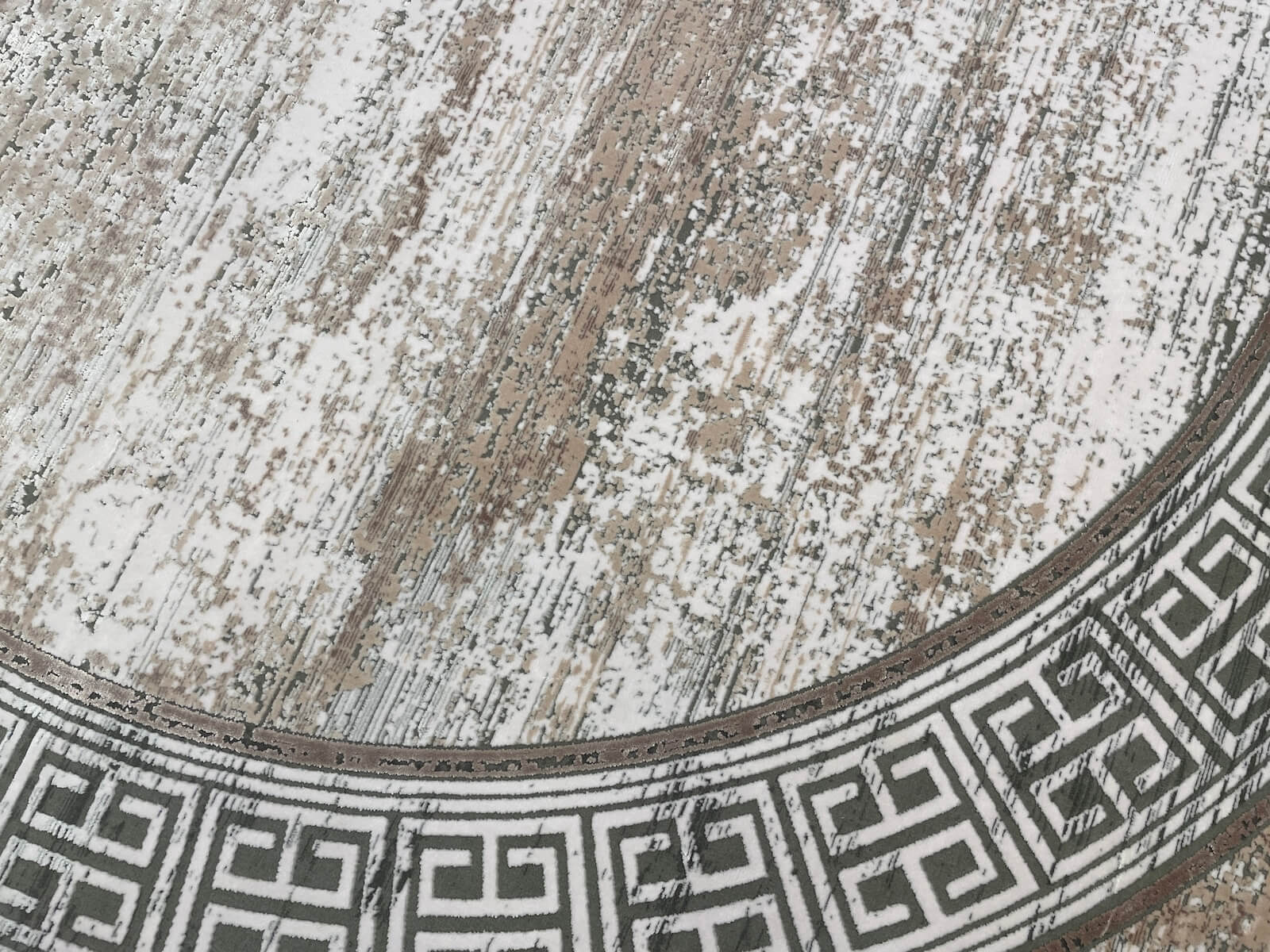 Quality Carpet Bambu Halı Yuvarlak 0837C